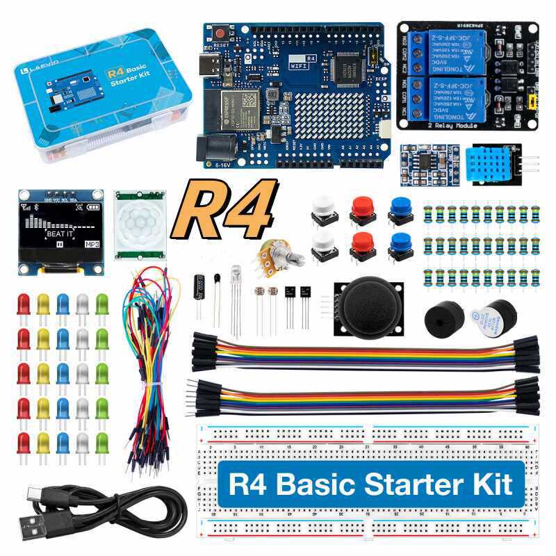Electronics Project Kit - UNO R4 WiFi 호환 개발용 스타터