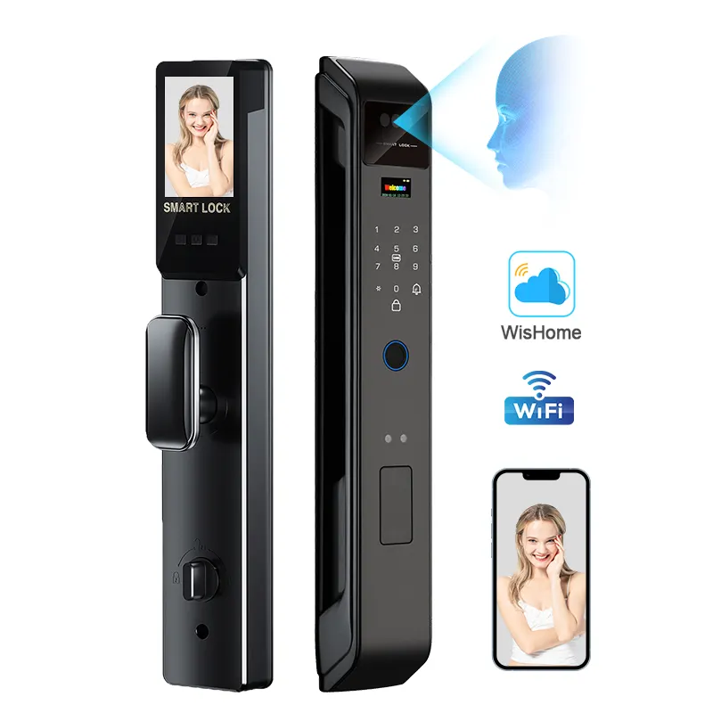 Smart Door Lock Wifi - 엔리케 위시홈 3D 얼굴 지문 인식