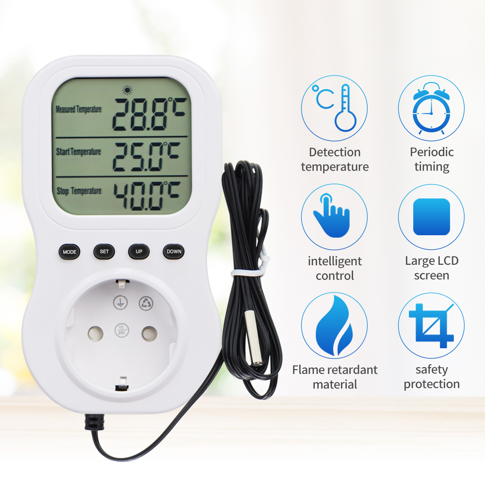 스마트 온도 조절기 LCD 디지털 타이머 소켓 다기능  - Wifi Thermostat 리뷰 및 가격