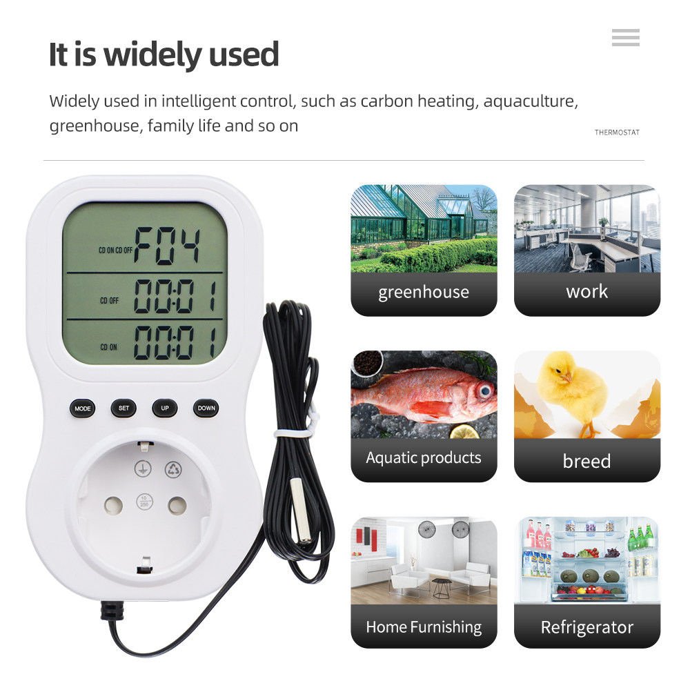 스마트 온도 조절기 LCD 디지털 타이머 소켓 다기능  - Wifi Thermostat 리뷰 및 가격