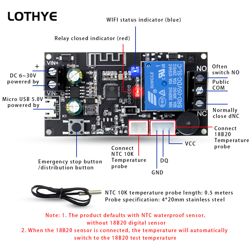 원격 WIFI 온도 조절기 고정밀 온도 컨트롤러 모듈  - Wifi Thermostat 리뷰 및 가격