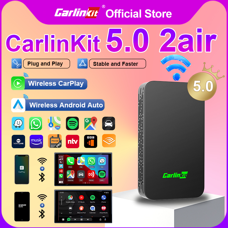 CarlinKit 5.0 유선-무선 안드로이드 오토 박 - Wifi Smart Plug 리뷰 및 가격