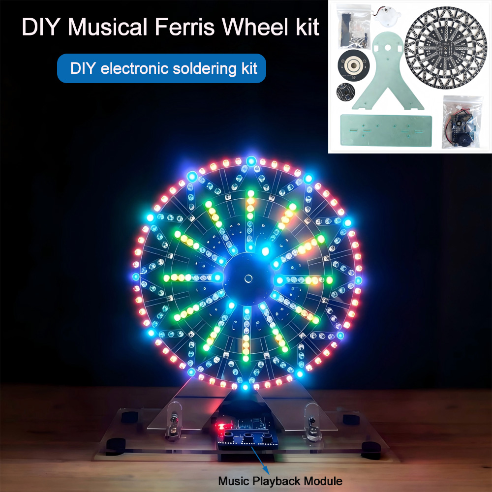 DIY 전자 키트 LED 조명 뮤지컬 관람차 DIY 납 - Electronics Project Kit 리뷰 및 가격
