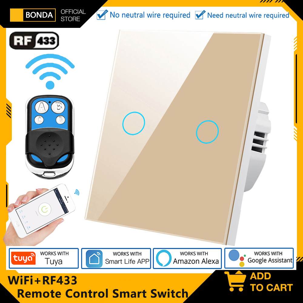 Tuya EU WiFi + RF433 스마트 원격 제어 - Smart Light Switch Wifi 리뷰 및 가격